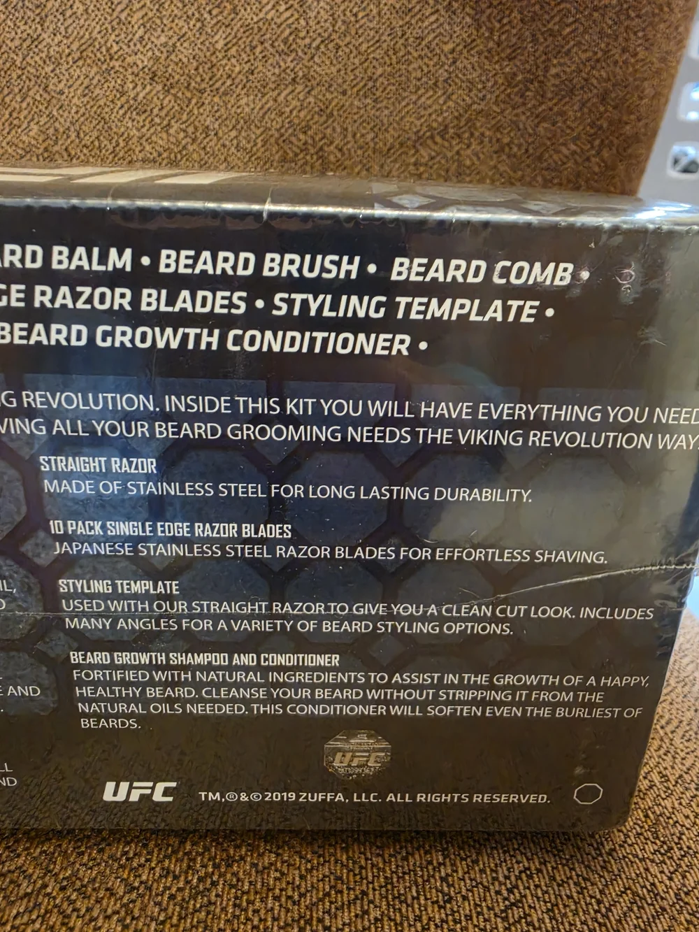 UFC Limited Edition Beard Care Kit - Black & Gold